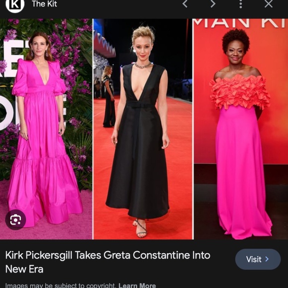 GRETA CONSTANTINE RARE APPLIQUE RUFFLE SEQUIN KNEE LENGTH V-NECK DRESS MARKLE - Picture 14 of 16